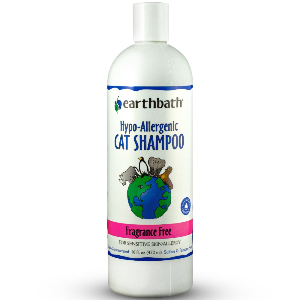 Earthbath Hypo-Allergenic Fragrance Free Cat Shampoo 16oz