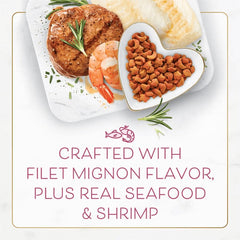 'BUNDLE DEAL': Fancy Feast Filet Mignon Flavor with Real Seafood & Shrimp Dry Cat Food 3lb