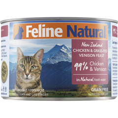 Feline Natural Chicken & Venison Feast Canned Cat Food 170g