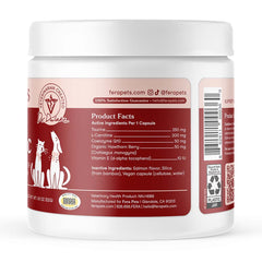 10% OFF + BUNDLE DEAL: Fera Pets Cardiac Support Supplement For Cats & Dogs 60caps