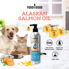 Food For The Good Alaskan Salmon Oil Supplement For Cats & Dogs 250ml