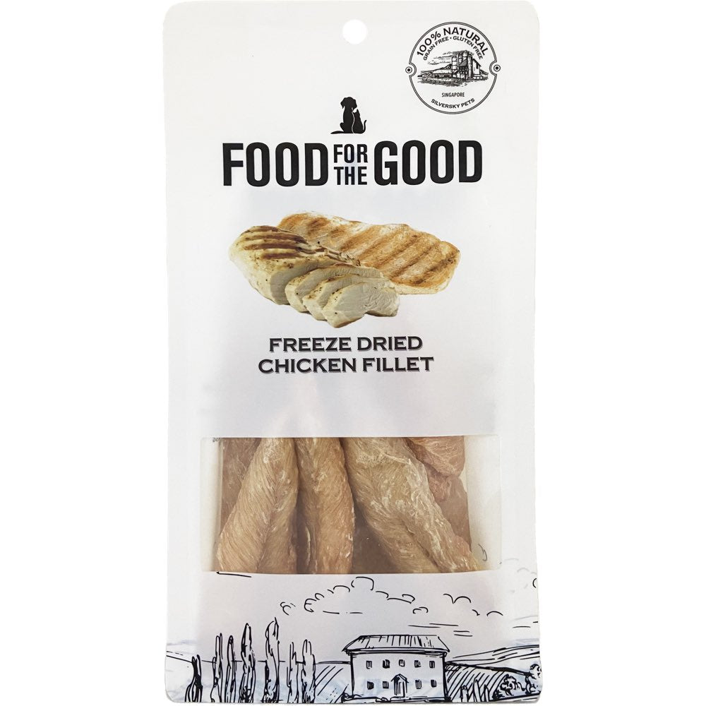Food For The Good Chicken Fillet Freeze-Dried Treats For Cats & Dogs 100g