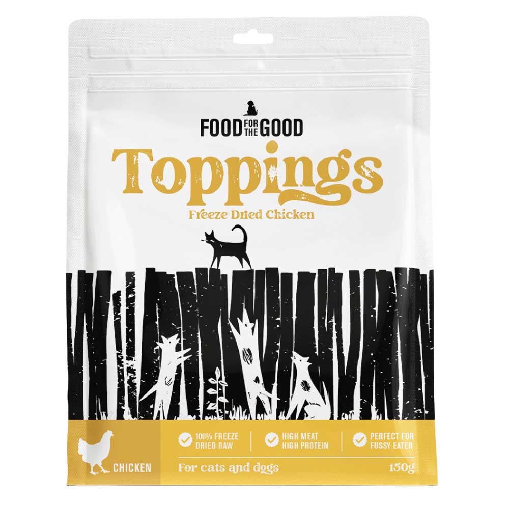Food For The Good Chicken Freeze Dried Food Toppings For Cats & Dogs 250g