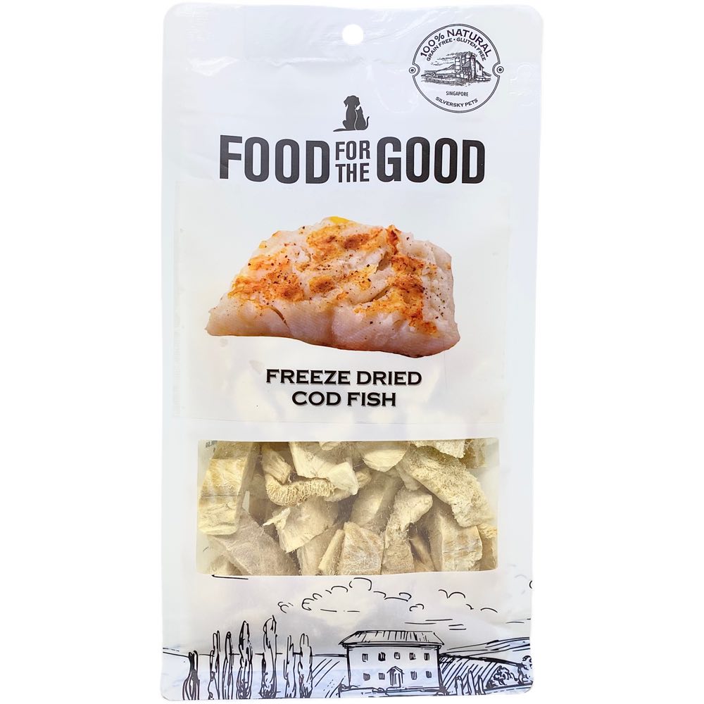 Food For The Good Cod Fish Freeze-Dried Treats For Cats & Dogs 50g