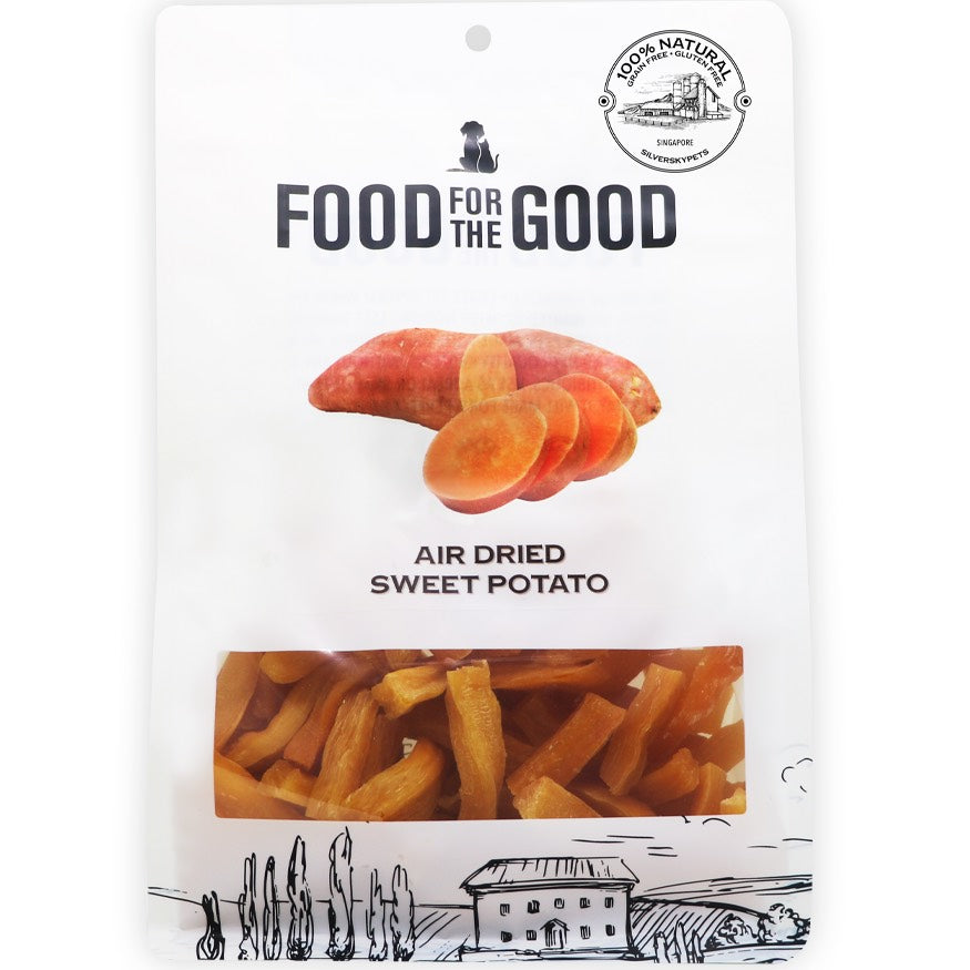 Food For The Good Sweet Potato Air-Dried Treats For Cats & Dogs 600g