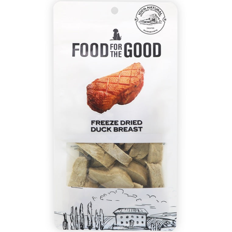 Food For The Good Duck Breast Freeze-Dried Treats For Cats & Dogs 70g