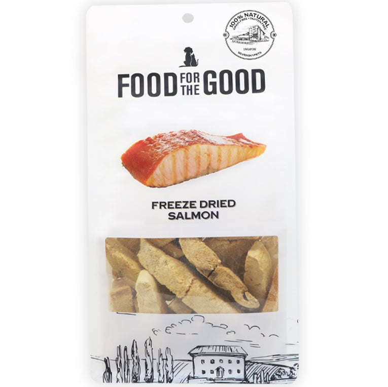 Food For The Good Salmon Freeze-Dried Treats For Cats & Dogs 50g