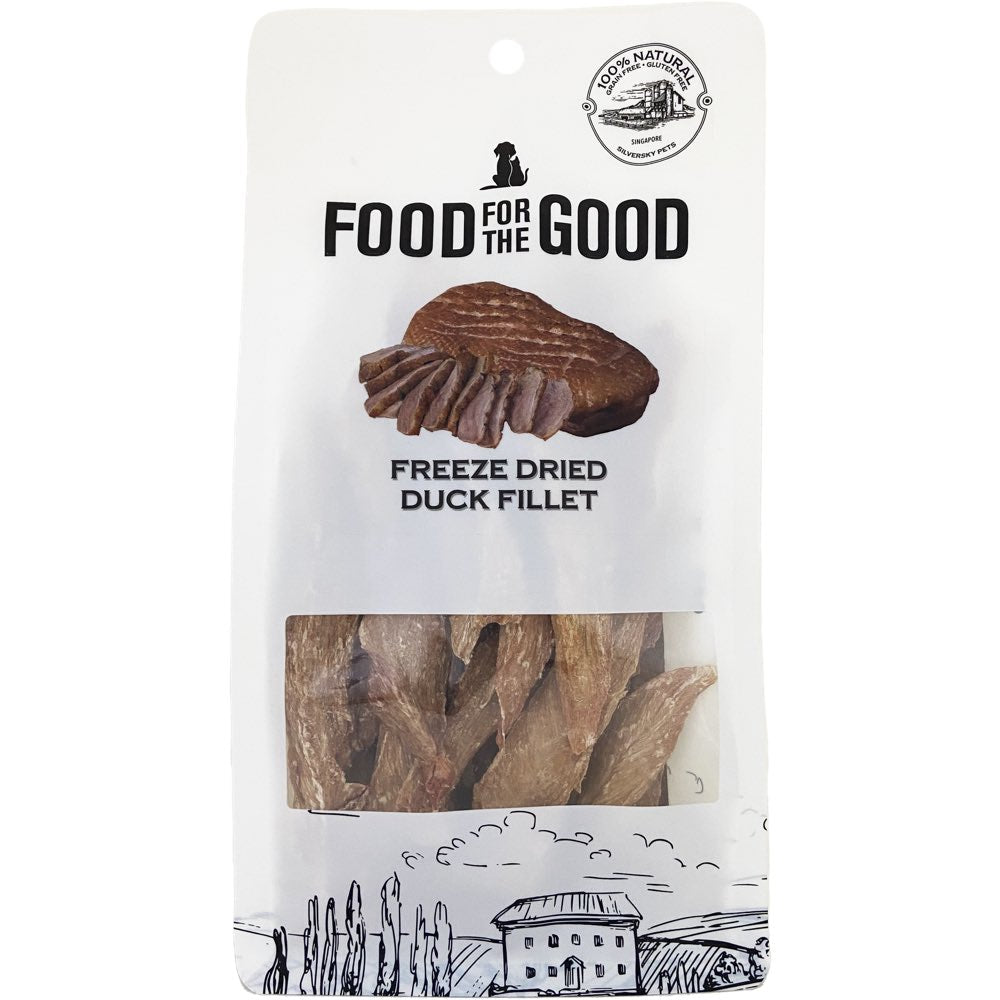 Food For The Good Duck Fillet Freeze-Dried Treats For Cats & Dogs 100g