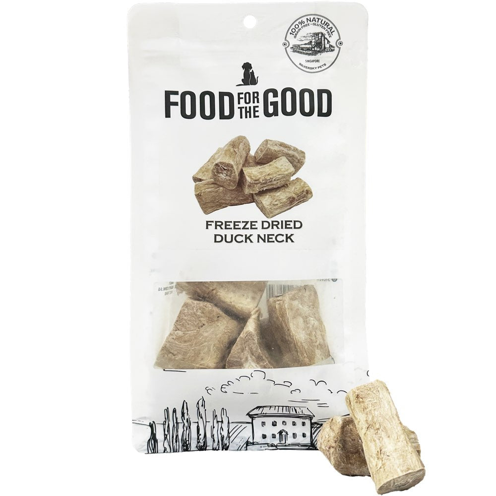 Food For The Good Duck Neck Freeze-Dried Treats For Cats & Dogs 70g