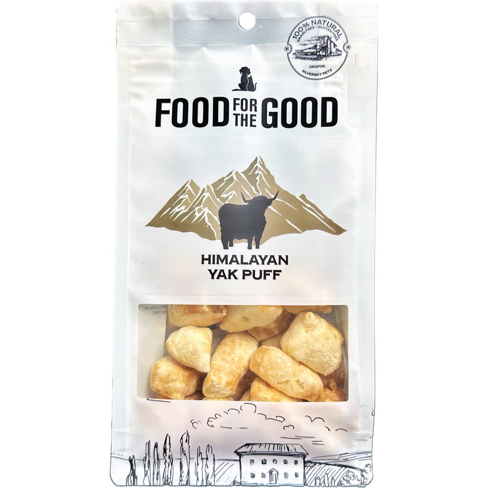 Food For The Good Himalayan Yak Puff Grain-Free Dog Treats 65g
