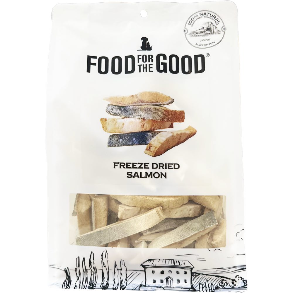 Food For The Good Salmon Freeze-Dried Treats For Cats & Dogs 180g