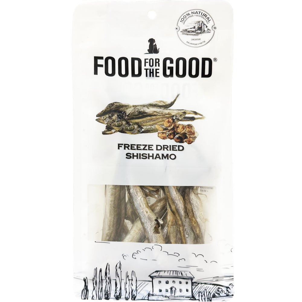 Food For The Good Shishamo Freeze-Dried Treats For Cats & Dogs 50g