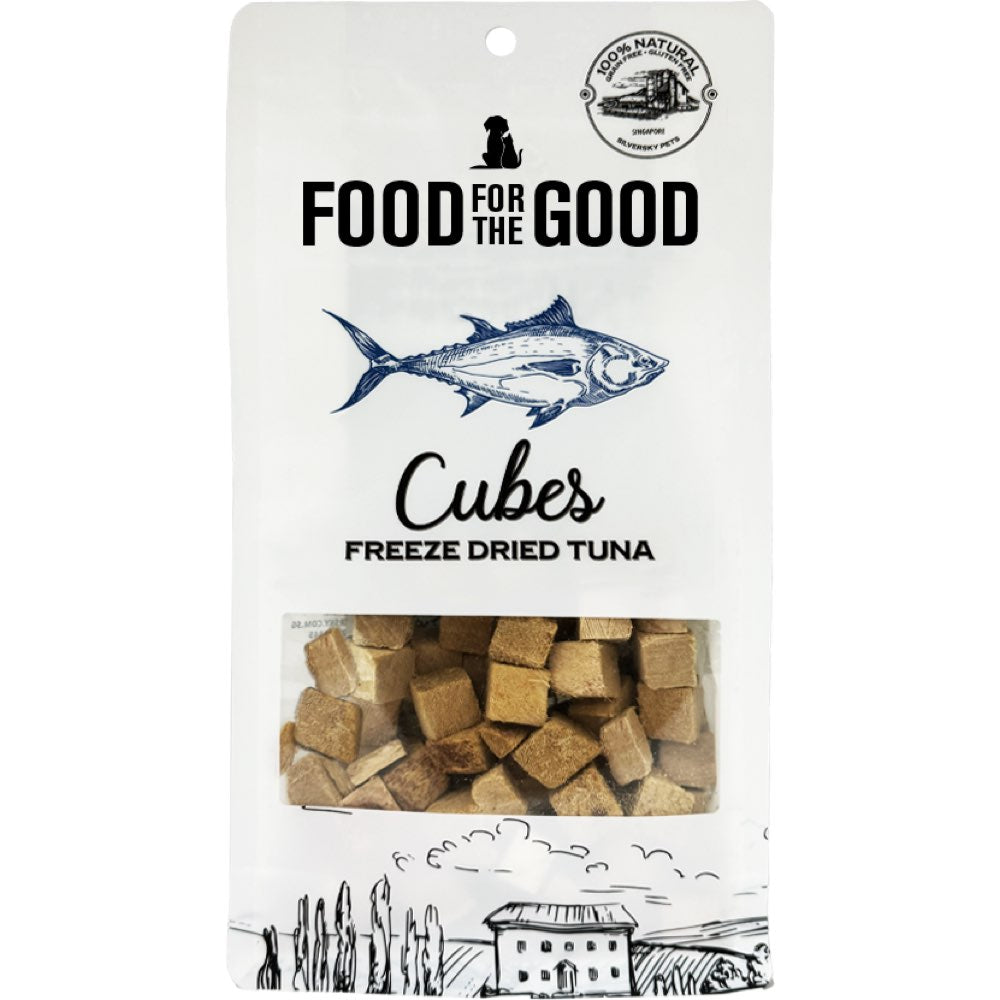 Food For The Good Tuna Cubes Freeze-Dried Treats For Cats & Dogs 70g