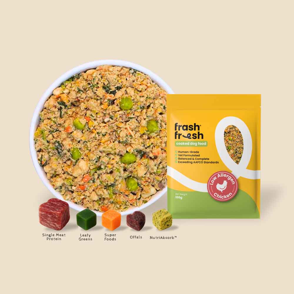frashfresh Cooked Chicken NutriAbsorb Frozen Dog Food 2.25kg