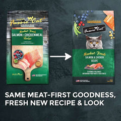 25% OFF: Fussie Cat Market Fresh Salmon & Chicken Recipe Grain-Free Dry Cat Food 10lb