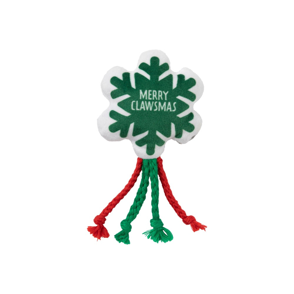 FuzzYard Christmas Happy Clawsmas Snowflake Cat Toy