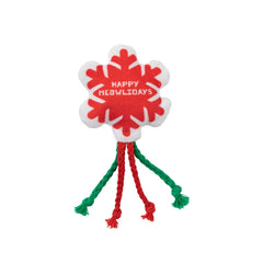 FuzzYard Christmas Happy Meowlidays Snowflake Cat Toy