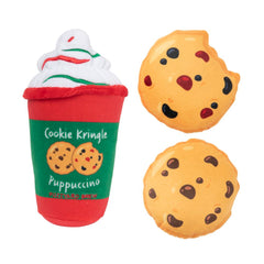 15% OFF: FuzzYard Christmas Puppucino & Cookies Plush Dog Toy (3pcs)
