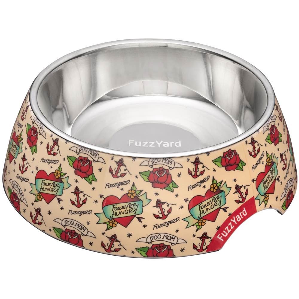15% OFF: FuzzYard Easy Feeder Dog Bowl (Ink'd Up)