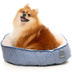 FuzzYard Reversible Dog Bed (Thornbury Aegean Blue)
