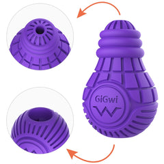 GiGwi Bulb Treat Dispenser Rubber Dog Toy (Large)