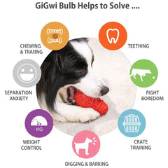 GiGwi Bulb Treat Dispenser Rubber Dog Toy (Small)