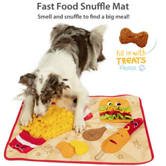 GiGwi Fast Food Party Snuffle Mat Interactive Dog Toy