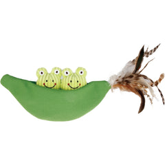GiGwi Meow Than 1 Catnip Plush Cat Toy (Legume With Frogs)