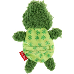 GiGwi Plush Friendz Stuffing-Free With Refillable Squeaker Dog Toy (Frog)