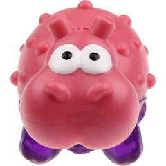 GiGwi Suppa Puppa Hippo TPR Dog Toy (Pink/Clear Purple)