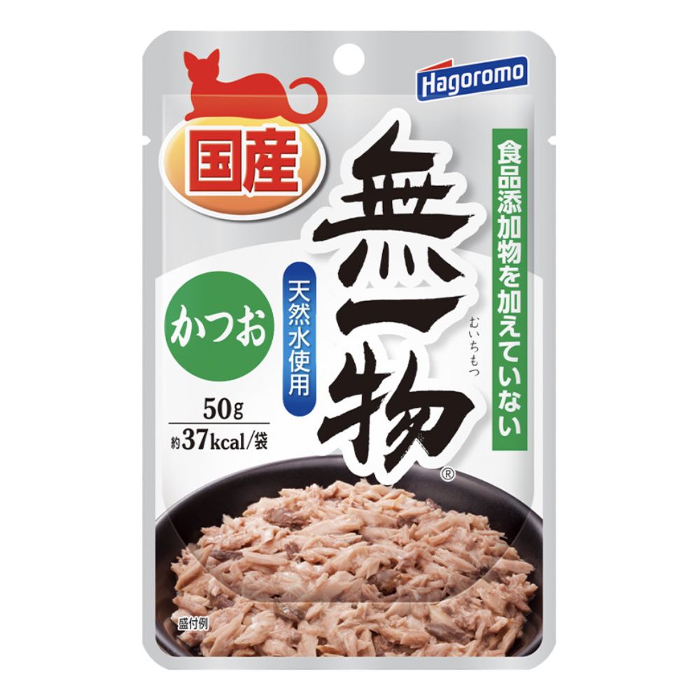 Hagoromo Muichimotsu Katsuo Pouch Cat Food 50g x 12 (Exp Mar26)