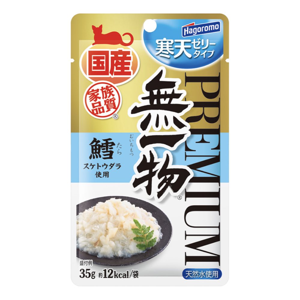 Hagoromo Premium Muichimotsu Codfish with Agar Pouch Cat Food 35g x 12