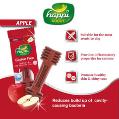 10 FOR $12: Happi Skippi (Doggy) Zest Apple 4 Inch Dental Dog Chew 25g