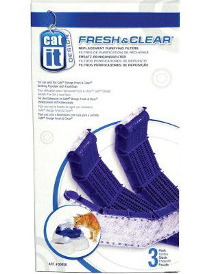 Catit Fresh & Clear Replacement Purifying Filters 3ct