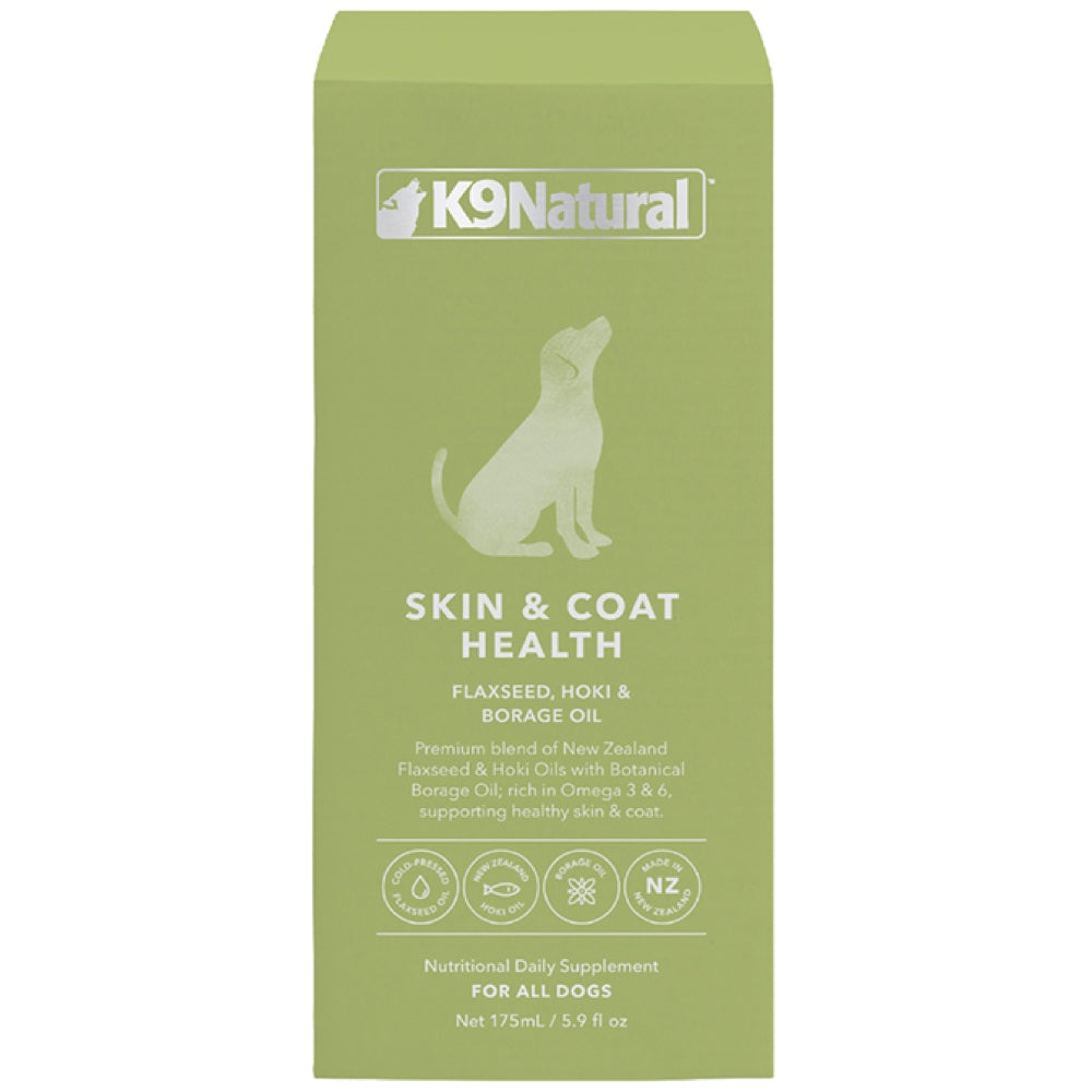 K9 Natural Skin & Coat Health Oil Dog Supplement 175ml