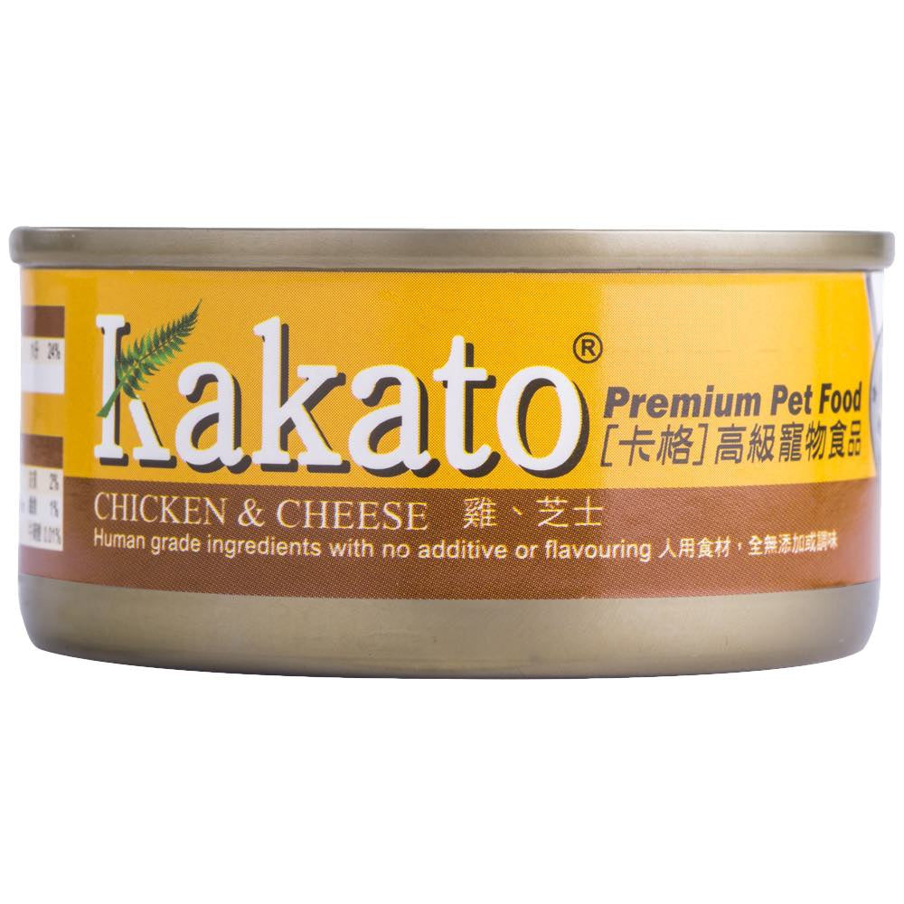 Kakato Chicken & Cheese Grain-Free Canned Cat & Dog Food