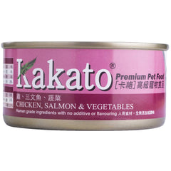 Kakato Chicken, Salmon & Vegetables Canned Pet Food 170g