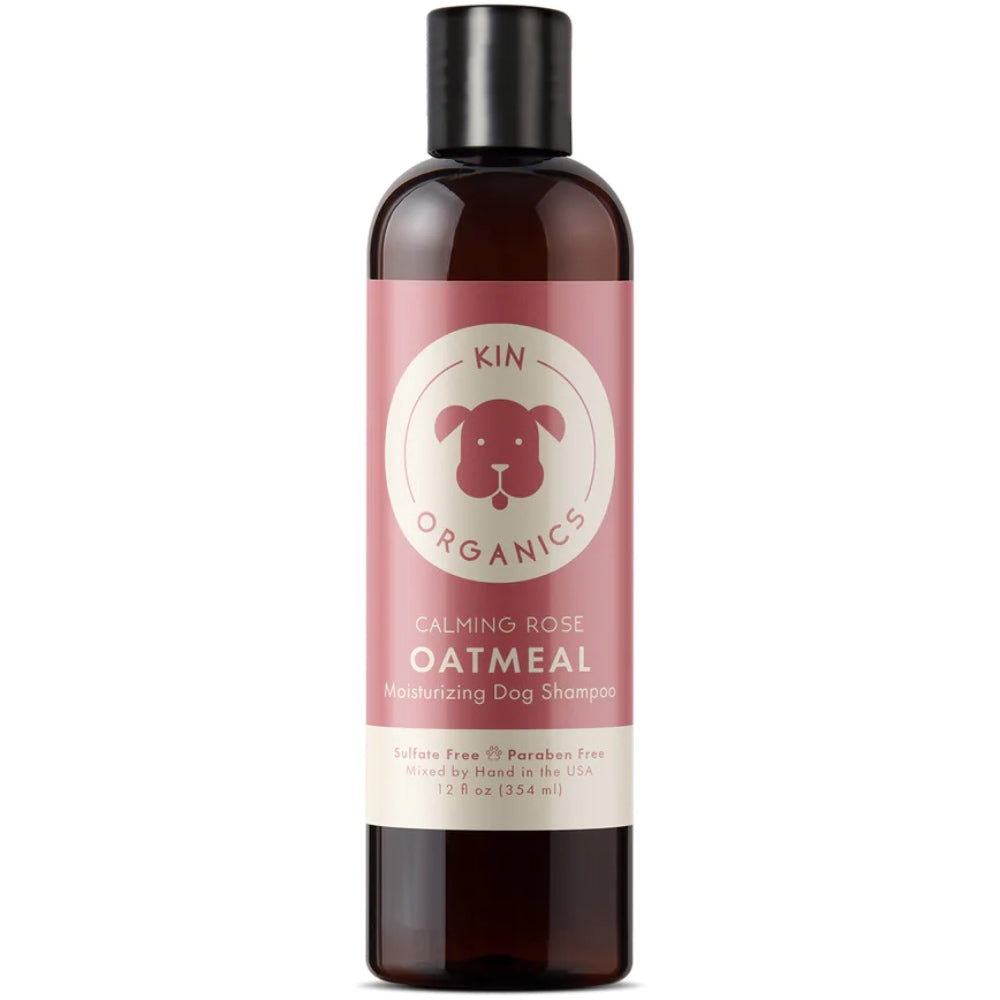 Kin+Kind Kin Organics Calming Rose Oatmeal Moisturizing Dog Shampoo 12oz