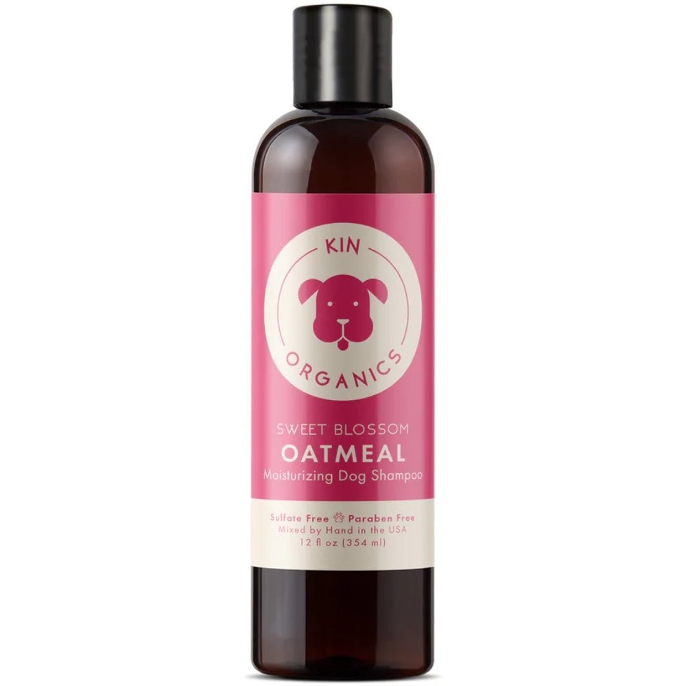 Kin+Kind Kin Organics Sweet Blossom Oatmeal Moisturizing Dog Shampoo 12oz