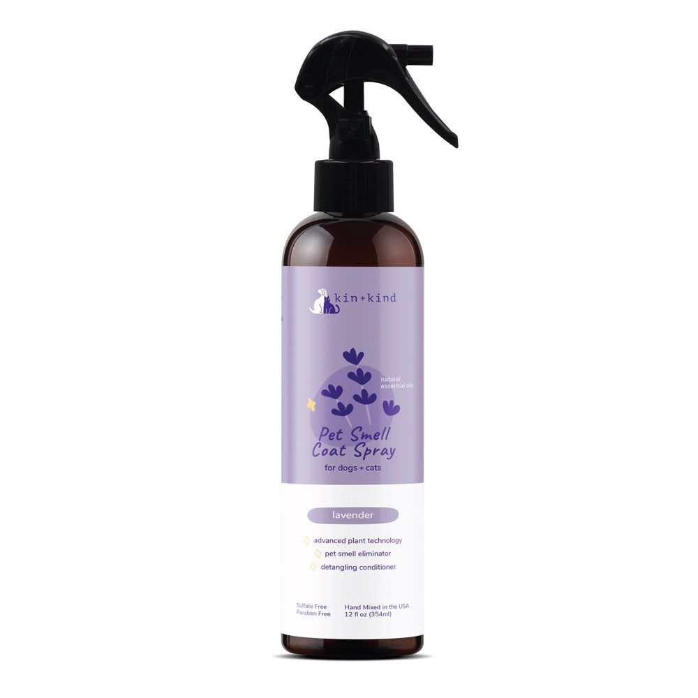 Kin+Kind Pet Smell Lavender Coat Spray For Cats & Dogs 12oz