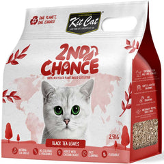 Kit Cat 2nd Chance Black Tea Leaves Clumping Cat Litter 2.5kg