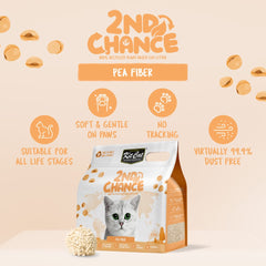 Kit Cat 2nd Chance Pea Fiber Clumping Cat Litter 2.5kg
