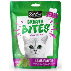 Kit Cat Breath Bites Mint & Lamb Flavour Dental Cat Treats 60g