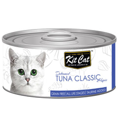Kit Cat Deboned Tuna Classic Aspic Grain-Free Canned Cat Food 80g