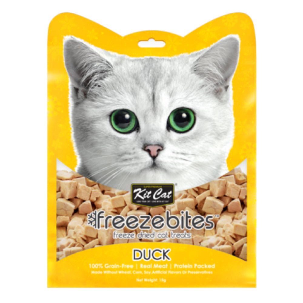 Kit Cat Freeze Bites Duck Grain Free Cat Treats 15g