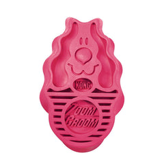 Kong Zoomgroom Dog Brush (Raspberry)