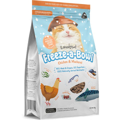 20% OFF 85g (Exp 27Apr26): Loveabowl Freeze-A-Bowl Chicken & Mackerel Grain-Free Freeze-Dried Raw Cat Food