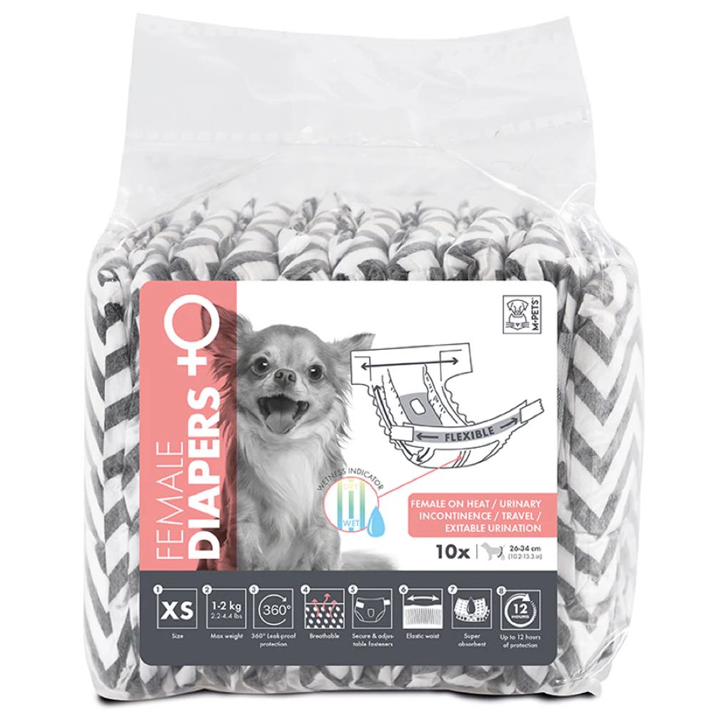 M-Pets Dog Diapers (Female) 10pcs