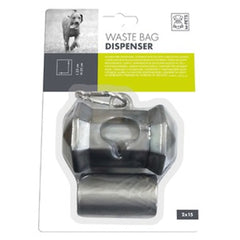 M-Pets Silver Dog Waste Bag Dispenser