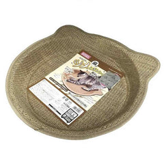 Marukan Cat Shape Hemp Scratching Tray For Cats